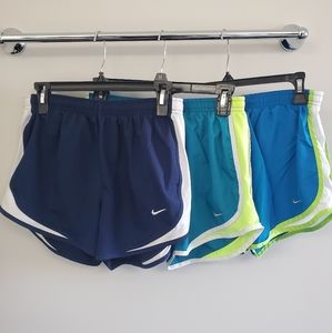 3 pack Nike Tempo shorts